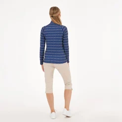 Func Factory Tröjor Dam-Shirley Blue Print (845)