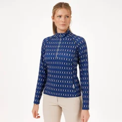 Func Factory Tröjor Dam-Shirley Blue Print (845)