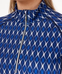 Func Factory Tröjor Dam-Shirley Blue Print (845)