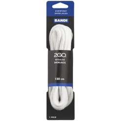 2GO Skotillbehör-Shoelaces 182 White 120cm