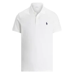 Ralph Lauren Pikétröjor Herr-Short Sleeve Polo Performance Stretch Mesh Ceramic White