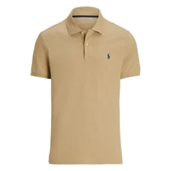 Ralph Lauren Pikétröjor Herr-Short Sleeve Polo Performance Stretch Mesh Classic Khaki