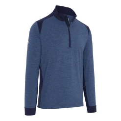 Callaway Tröjor Herr-Soft Touched Blocked 1/4 Zip Peacoat-Heather