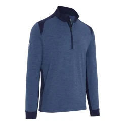 Callaway Tröjor Herr-Soft Touched Blocked 1/4 Zip Peacoat-Heather