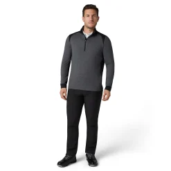 Callaway Tröjor Herr-Soft Touched Blocked 1/4 Zip Black-Heather