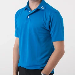 FootJoy Pikétröjor Herr-Solid Stretch Tour Blå