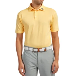 FootJoy Pikétröjor Herr-Solid Stretch Tour Gul