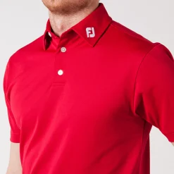 FootJoy Pikétröjor Herr-Solid Stretch Tour Röd