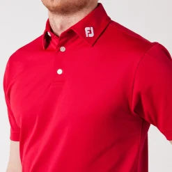FootJoy Pikétröjor Herr-Solid Stretch Tour Röd