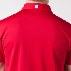 FootJoy Pikétröjor Herr-Solid Stretch Tour Röd