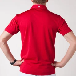FootJoy Pikétröjor Herr-Solid Stretch Tour Röd