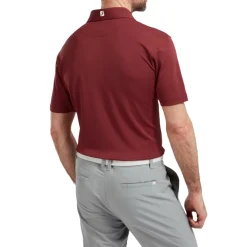 FootJoy Pikétröjor Herr-Solid Stretch Tour Röd Vinröd (Maroon)