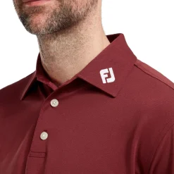 FootJoy Pikétröjor Herr-Solid Stretch Tour Röd Vinröd (Maroon)