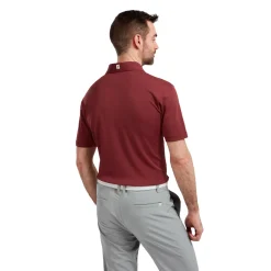 FootJoy Pikétröjor Herr-Solid Stretch Tour Röd Vinröd (Maroon)