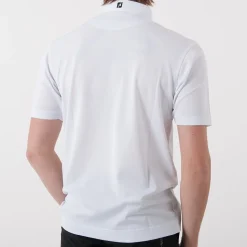 FootJoy Pikétröjor Herr-Solid Stretch Tour Vit