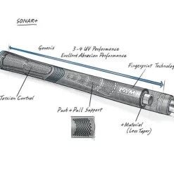 Lamkin Golfgrepp-Sonar Standard 60R+ Blackout