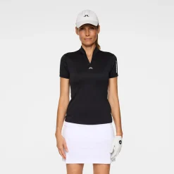 J.Lindeberg Pikétröjor Dam-Sophie Polo Svart Black
