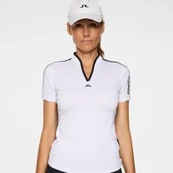 J.Lindeberg Pikétröjor Dam-Sophie Polo Vit White