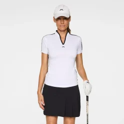 J.Lindeberg Pikétröjor Dam-Sophie Polo Vit White