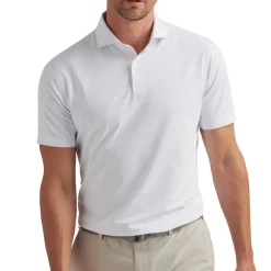 Peter Millar Pikétröjor Herr-Soul Performance Mesh Polo Vit White