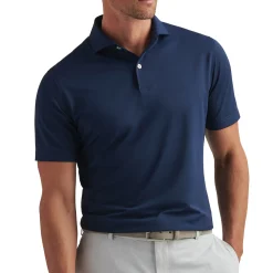 Peter Millar Pikétröjor Herr-Soul Performance Mesh Polo Blå Navy