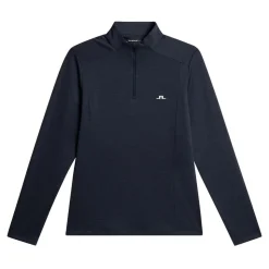 J.Lindeberg Tröjor Dam-Steffi Quarter Zip Mid Layer Navy-Melange