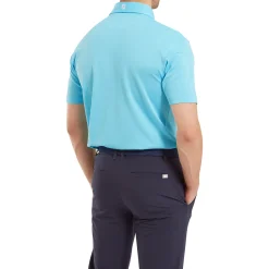 FootJoy Pikétröjor Herr-Stretch Pique Solid Riviera Blue