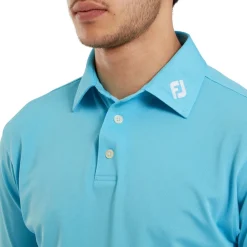 FootJoy Pikétröjor Herr-Stretch Pique Solid Riviera Blue