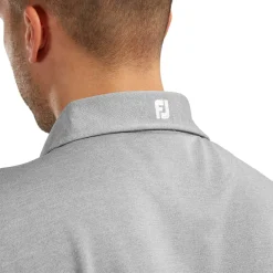 FootJoy Pikétröjor Herr-Stretch Pique Solid Heather Grey