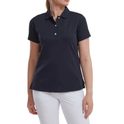 FootJoy Pikétröjor Dam-Stretch Pique Solid Blå Navy