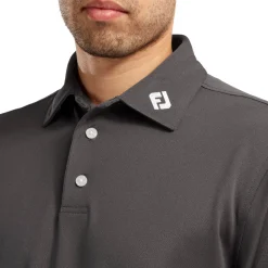 FootJoy Pikétröjor Herr-Stretch Pique Solid Grå Charcoal