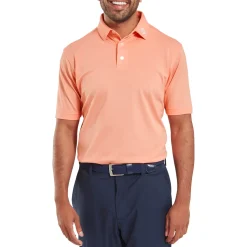 FootJoy Pikétröjor Herr-Stretch Pique Solid Grön Papaya