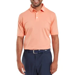 FootJoy Pikétröjor Herr-Stretch Pique Solid Grön Papaya