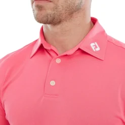 FootJoy Pikétröjor Herr-Stretch Pique Solid Rosa Watermelon