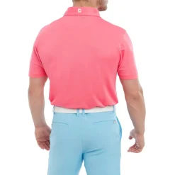 FootJoy Pikétröjor Herr-Stretch Pique Solid Rosa Watermelon