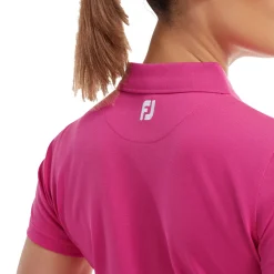 FootJoy Pikétröjor Dam-Stretch Pique Solid Rosa Rosa (Hot Pink)