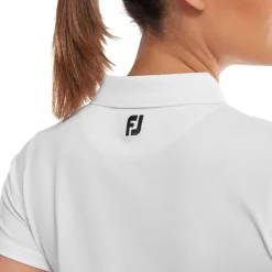 FootJoy Pikétröjor Dam-Stretch Pique Solid Vit