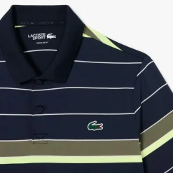 Lacoste Pikétröjor Herr-Stripes Navy Blue/Olive(A8I)