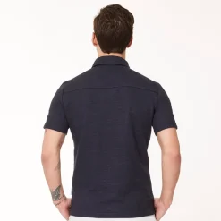 Func Factory Pikétröjor Herr-Structure Dark Blue (651)