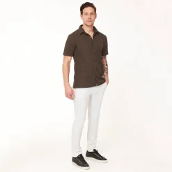 Func Factory Pikétröjor Herr-Structure Brown (507)