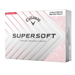 Callaway Distansbollar-Supersoft 25 Vit Splatter-red