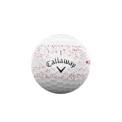 Callaway Distansbollar-Supersoft 25 Vit Splatter-red