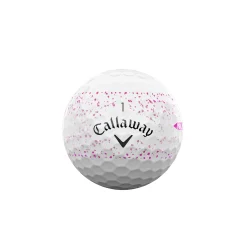 Callaway Distansbollar-Supersoft 25 Vit Splatter-pink