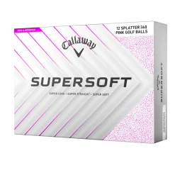 Callaway Distansbollar-Supersoft 25 Vit Splatter-pink