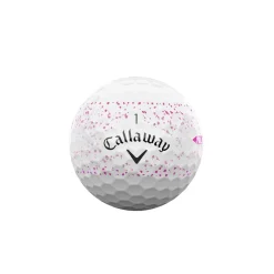 Callaway Distansbollar-Supersoft 25 Vit Splatter-pink