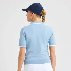 Röhnisch Pikétröjor Dam-Swing Knitted Dove-Blue