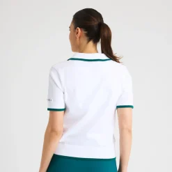 Röhnisch Pikétröjor Dam-Swing Knitted Vit White