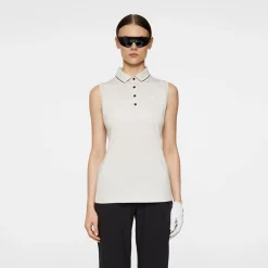 J.Lindeberg Pikétröjor Dam-Swing Sleeveless Top Moonbeam