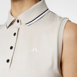 J.Lindeberg Pikétröjor Dam-Swing Sleeveless Top Moonbeam