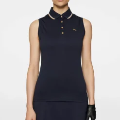 J.Lindeberg Pikétröjor Dam-Swing Sleeveless Top Blå JL Navy